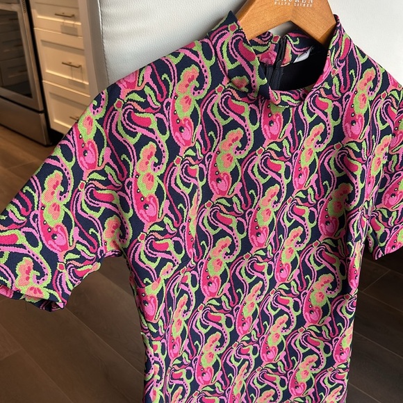 Zara Retro Print Vibrant Mini Dress Size S - Picture 15 of 16